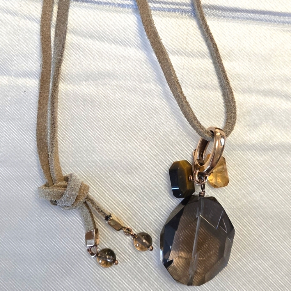Deb Guyot Smoky Quartz Pendant Necklace